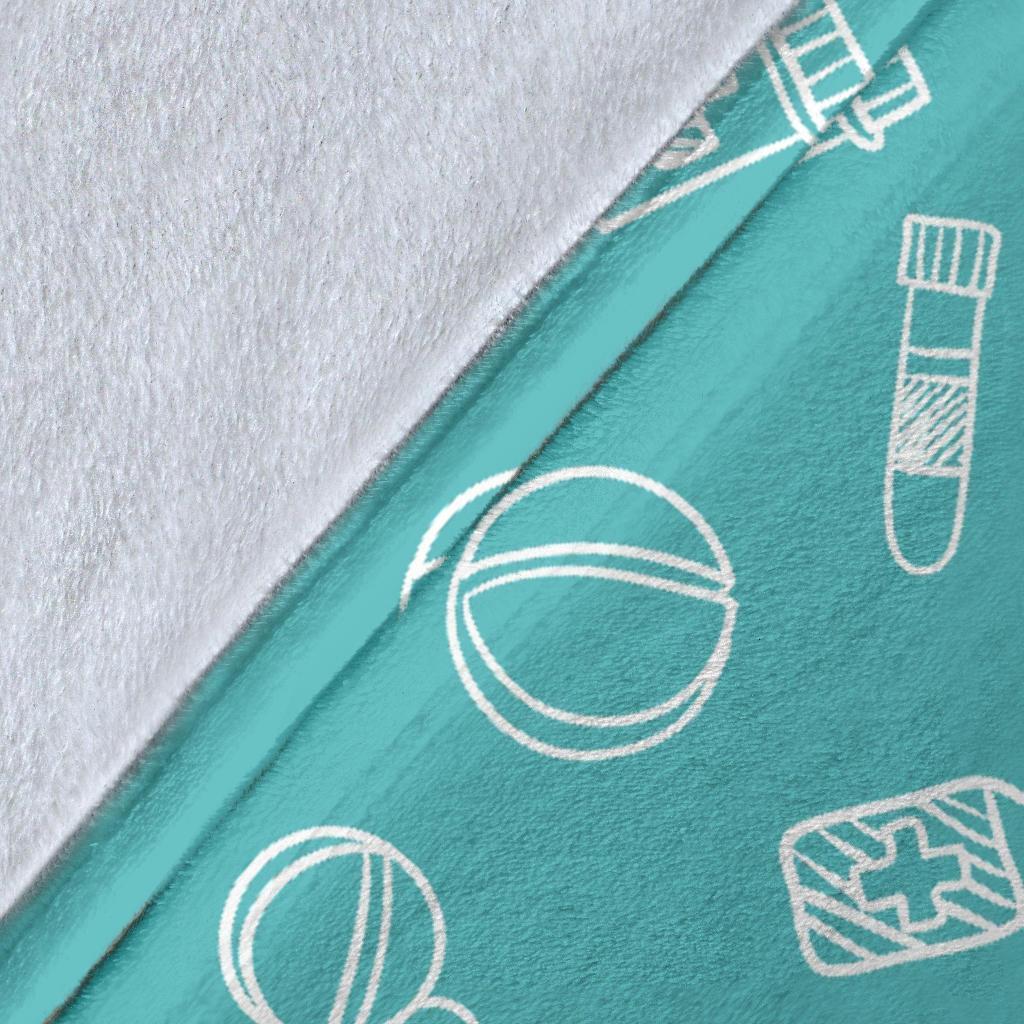 Pharmacy Pastel Pattern Print Blanket-grizzshop