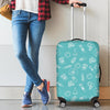 Pharmacy Pastel Pattern Print Luggage Cover Protector-grizzshop