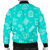 Pharmacy Pastel Print Pattern Men's Bomber Jacket-grizzshop