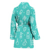 Pharmacy Pastel Print Pattern Women Long Robe-grizzshop