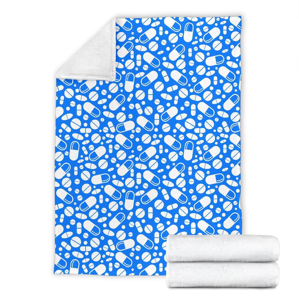 Pharmacy Pattern Print Blanket-grizzshop