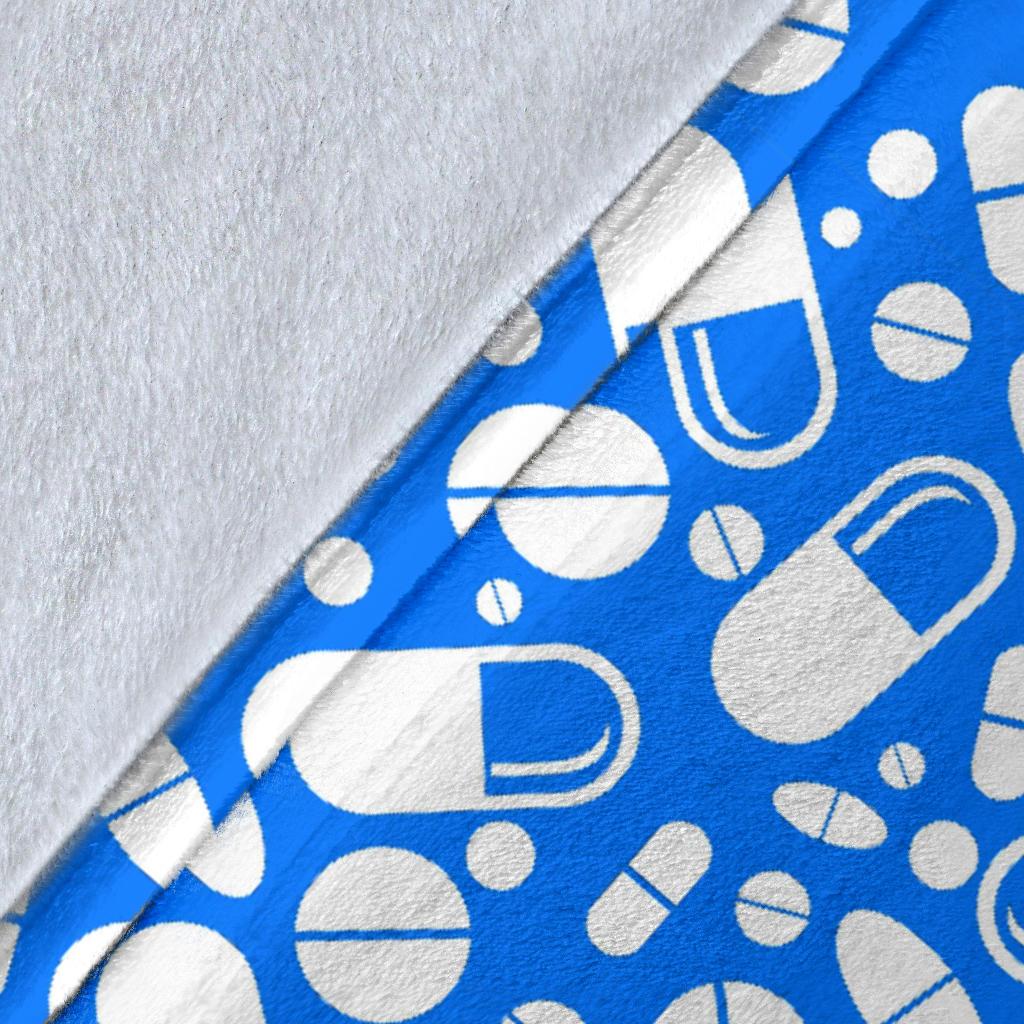 Pharmacy Pattern Print Blanket-grizzshop