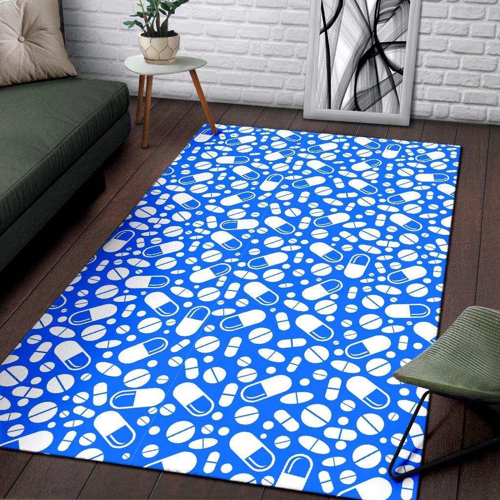 Pharmacy Pattern Print Floor Mat-grizzshop