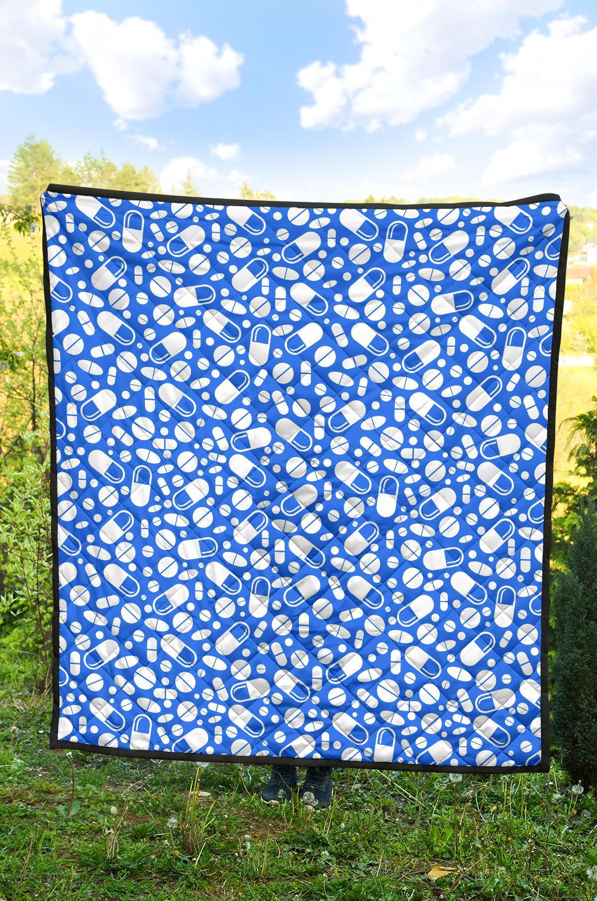 Pharmacy Pattern Print Quilt-grizzshop