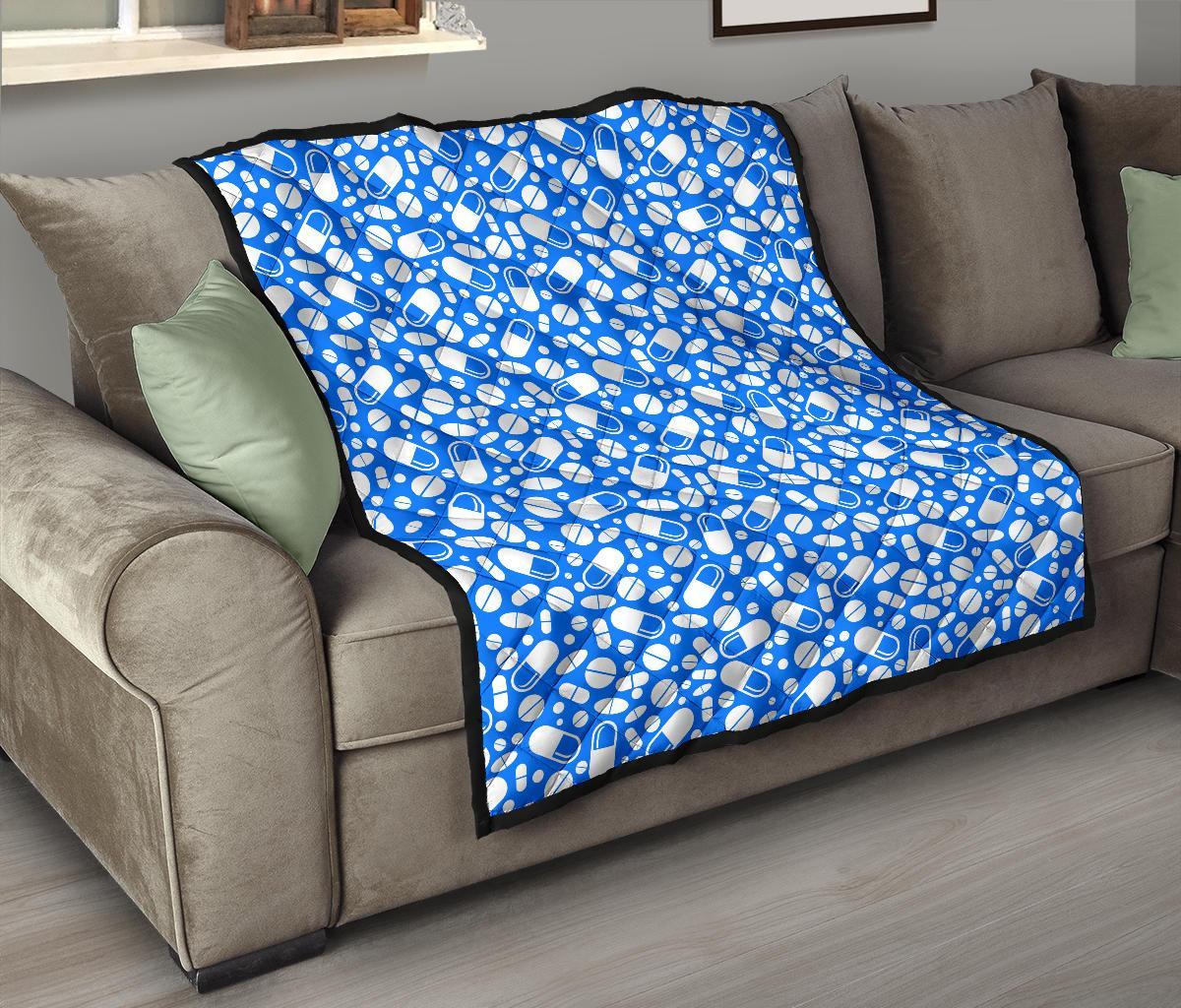 Pharmacy Pattern Print Quilt-grizzshop