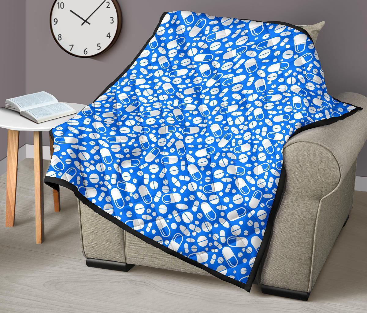 Pharmacy Pattern Print Quilt-grizzshop