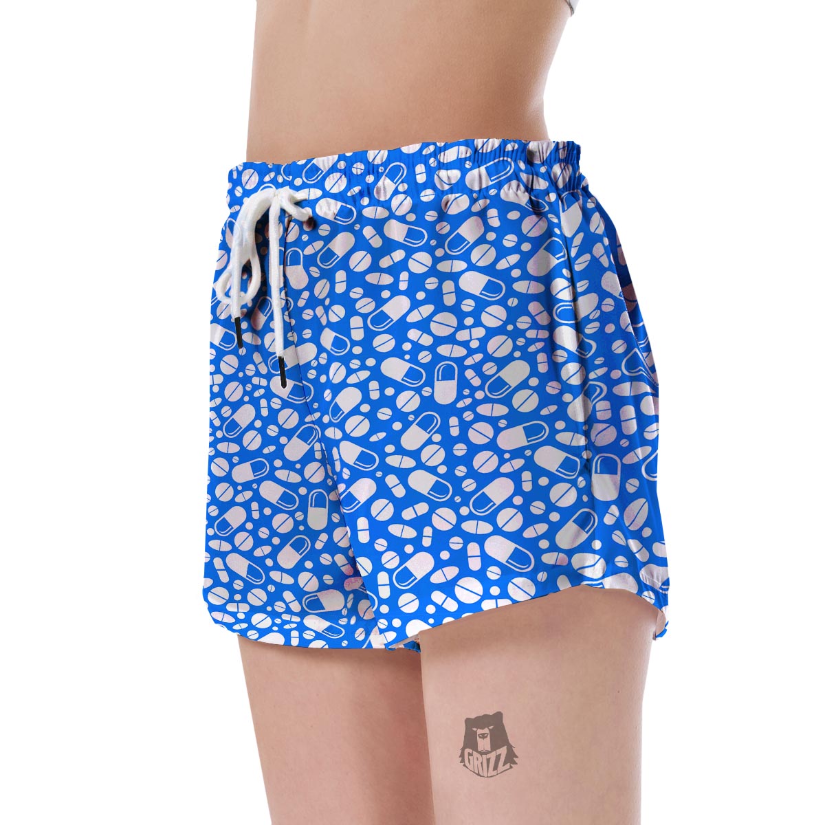 Pharmacy Pattern Print Women's Shorts-grizzshop