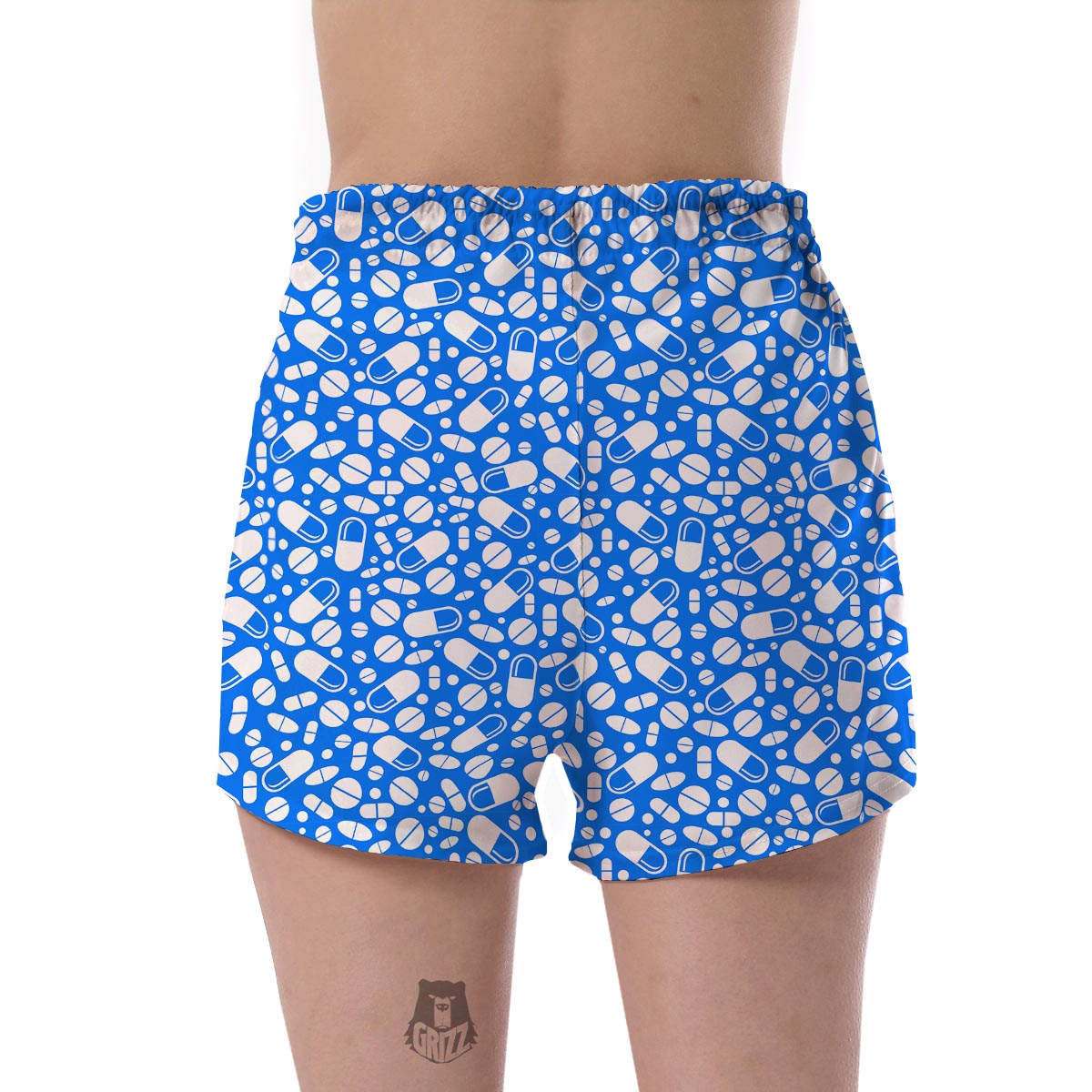Pharmacy Pattern Print Women's Shorts-grizzshop