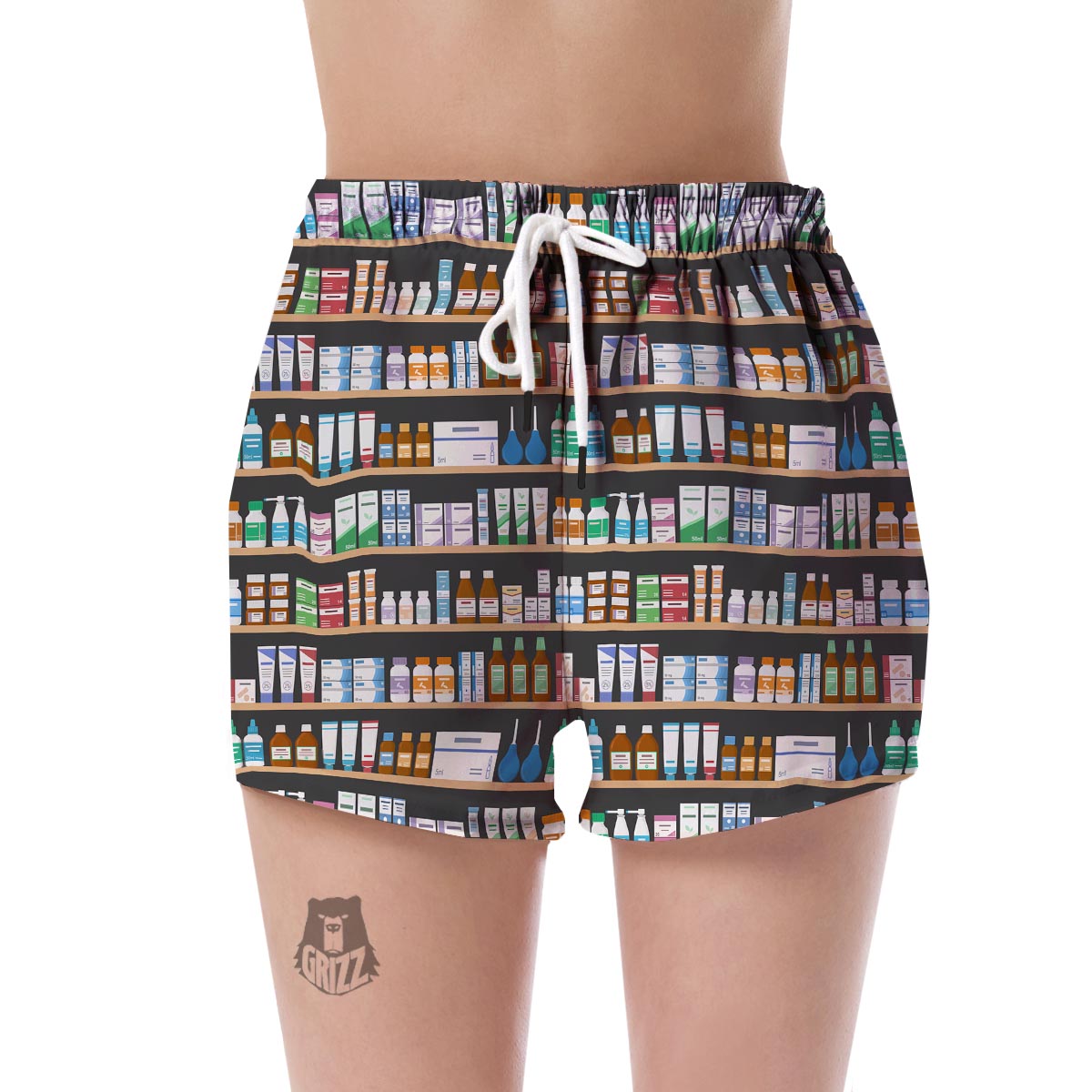 Pharmacy Print Pattern Women's Shorts-grizzshop