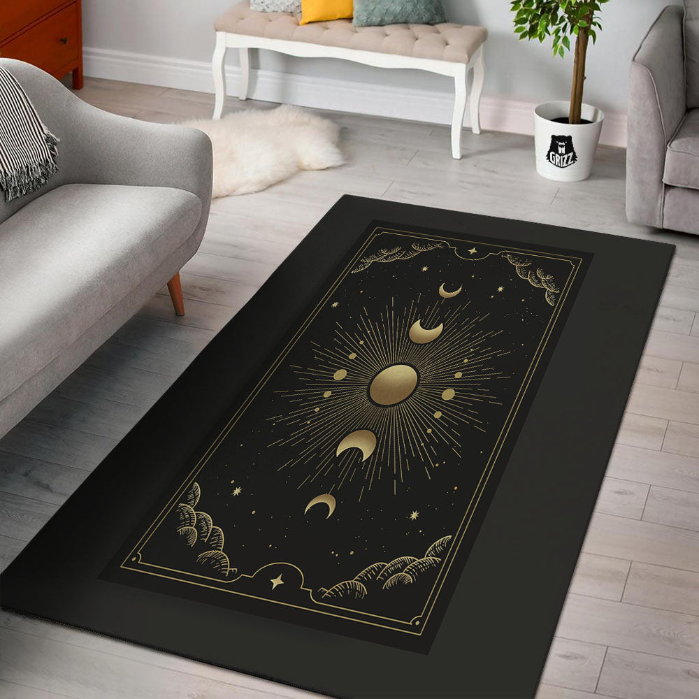 Phases And Eclipse Print Floor Mat-grizzshop
