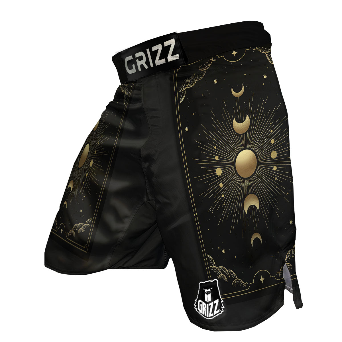 Phases And Eclipse Print MMA Shorts-grizzshop