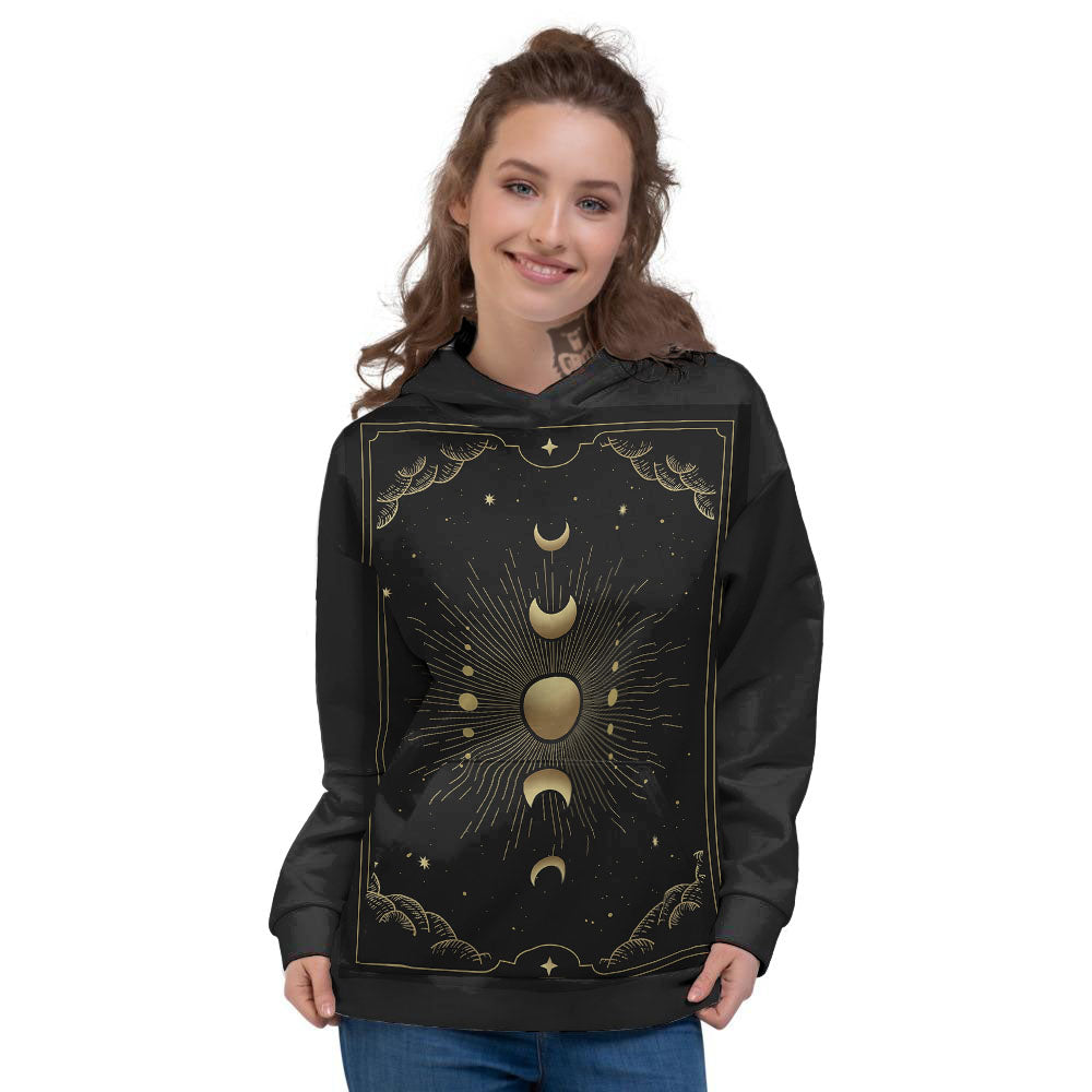 Phases And Eclipse Print Women's Hoodie-grizzshop