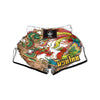 Phoenix And Dragon Japanese Tattoo Print Muay Thai Boxing Shorts-grizzshop