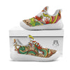 Phoenix And Dragon Japanese Tattoo Print White Athletic Shoes-grizzshop