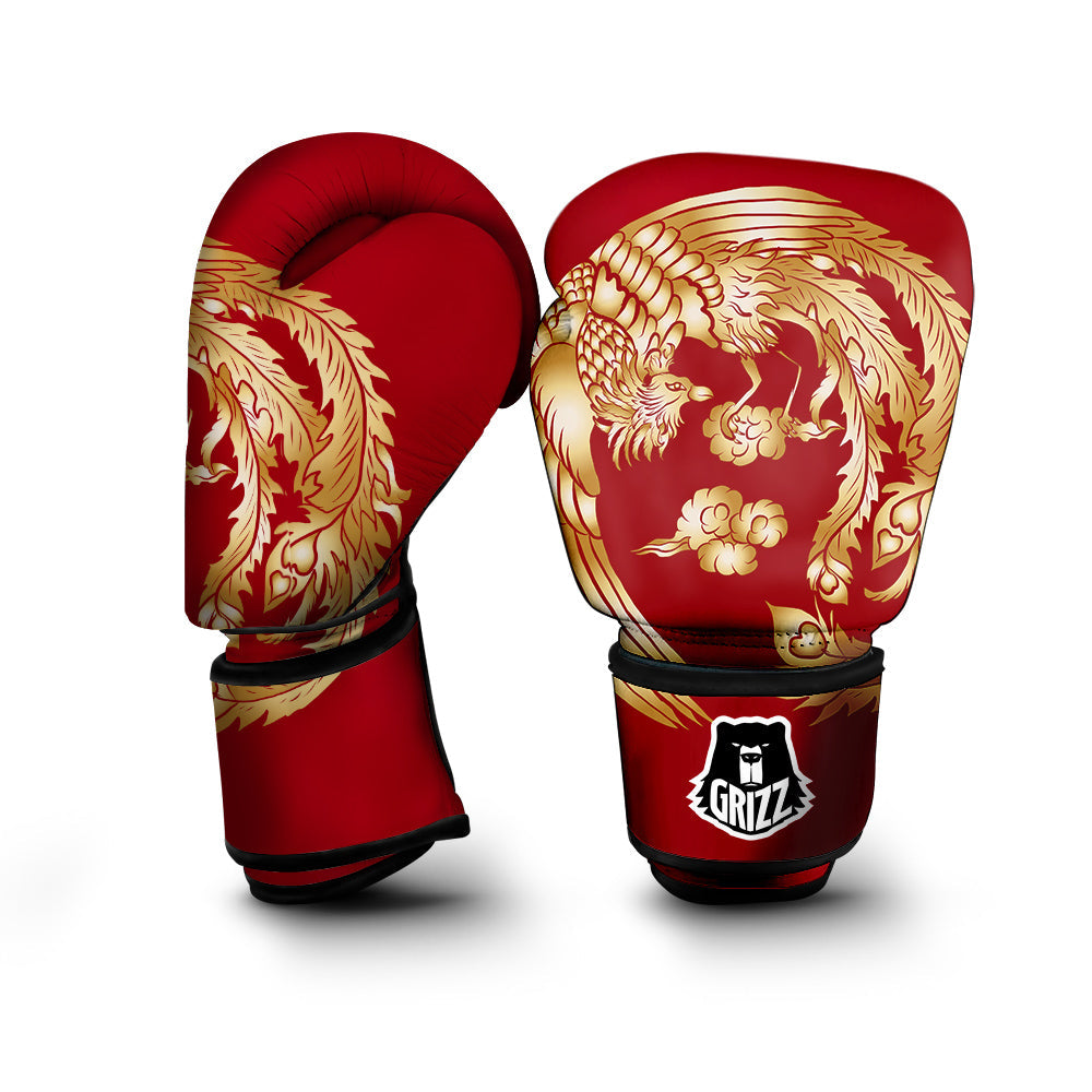 Phoenix Chinese Print Boxing Gloves-grizzshop