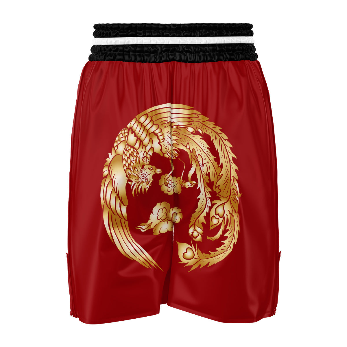 Phoenix Chinese Print Boxing Shorts-grizzshop