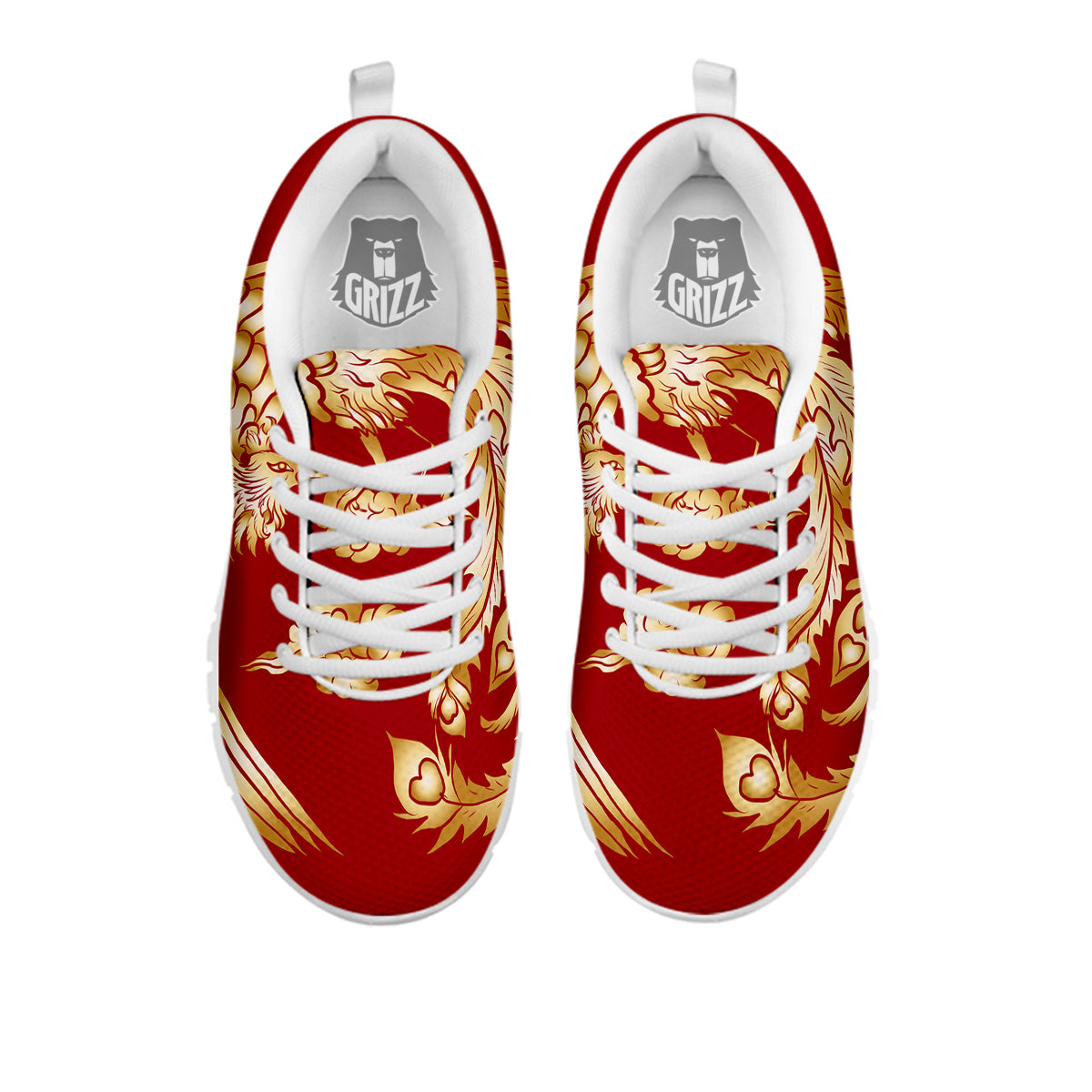 Phoenix Chinese Print White Sneaker-grizzshop