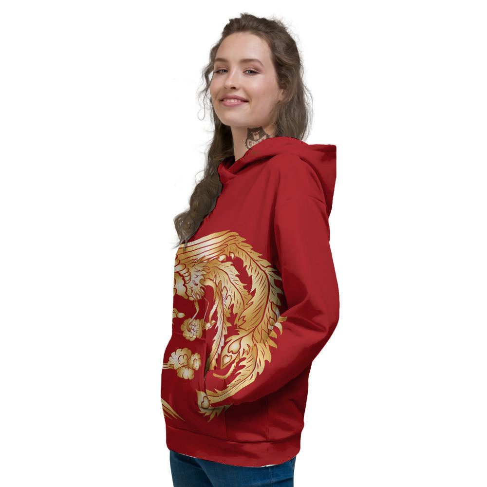Phoenix Chinese Print Women's Hoodie-grizzshop