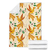 Phoenix Floral Pattern Print Blanket-grizzshop