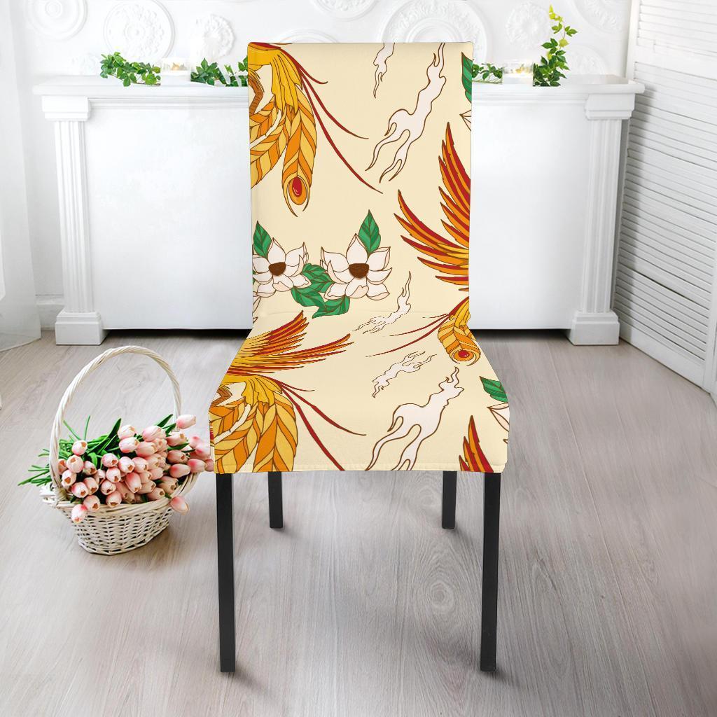 Phoenix Floral Pattern Print Chair Cover-grizzshop