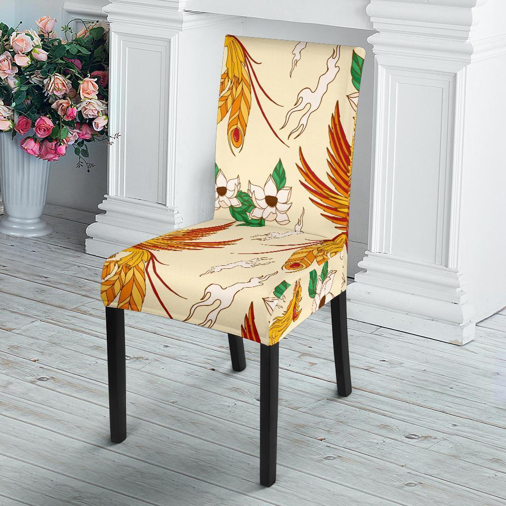 Phoenix Floral Pattern Print Chair Cover-grizzshop