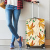 Phoenix Floral Pattern Print Luggage Cover Protector-grizzshop