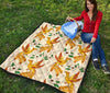 Phoenix Floral Pattern Print Quilt-grizzshop