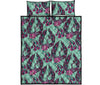 Phoenix Floral Print Pattern Bed Set Quilt-grizzshop