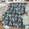 Phoenix Floral Print Pattern Blanket-grizzshop