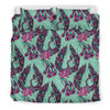 Phoenix Floral Print Pattern Duvet Cover Bedding Set-grizzshop