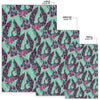 Phoenix Floral Print Pattern Floor Mat-grizzshop