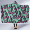 Phoenix Floral Print Pattern Hooded Blanket-grizzshop