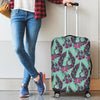 Phoenix Floral Print Pattern Luggage Cover Protector-grizzshop