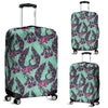 Phoenix Floral Print Pattern Luggage Cover Protector-grizzshop