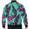 Phoenix Floral Print Pattern Men's Bomber Jacket-grizzshop