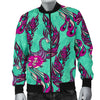 Phoenix Floral Print Pattern Men's Bomber Jacket-grizzshop