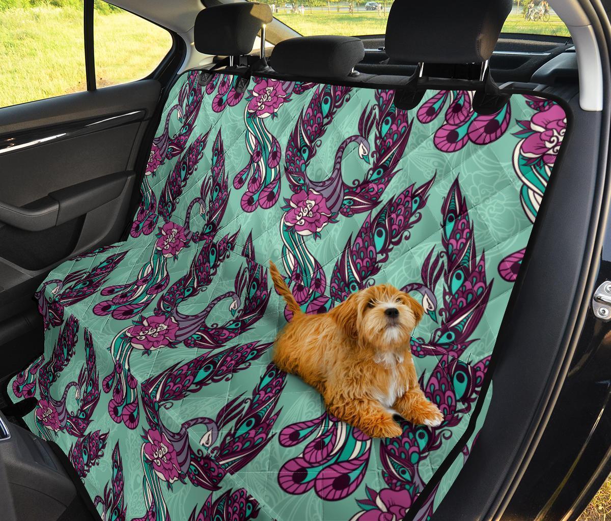 Phoenix Floral Print Pattern Pet Car Seat Cover-grizzshop