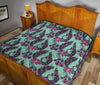 Phoenix Floral Print Pattern Quilt-grizzshop