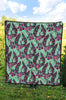 Phoenix Floral Print Pattern Quilt-grizzshop