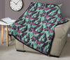 Phoenix Floral Print Pattern Quilt-grizzshop