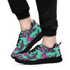 Phoenix Floral Print Pattern Sneaker Shoes For Men Women-grizzshop