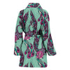 Phoenix Floral Print Pattern Women Long Robe-grizzshop