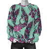 Phoenix Floral Print Pattern Women's Sweatshirt-grizzshop