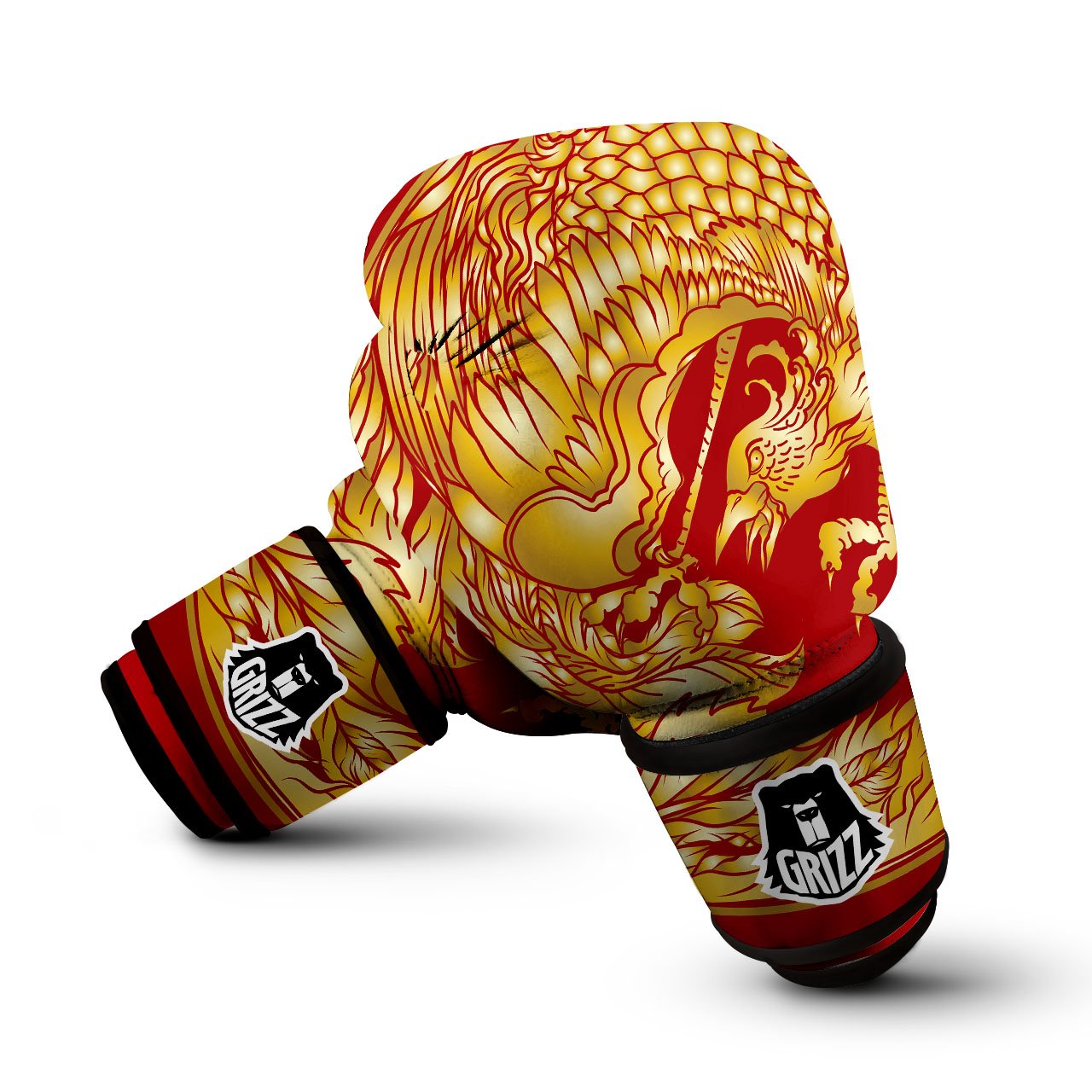 Phoenix Japanese Print Boxing Gloves-grizzshop