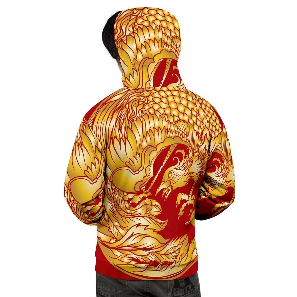 Phoenix Japanese Print Men's Hoodie-grizzshop