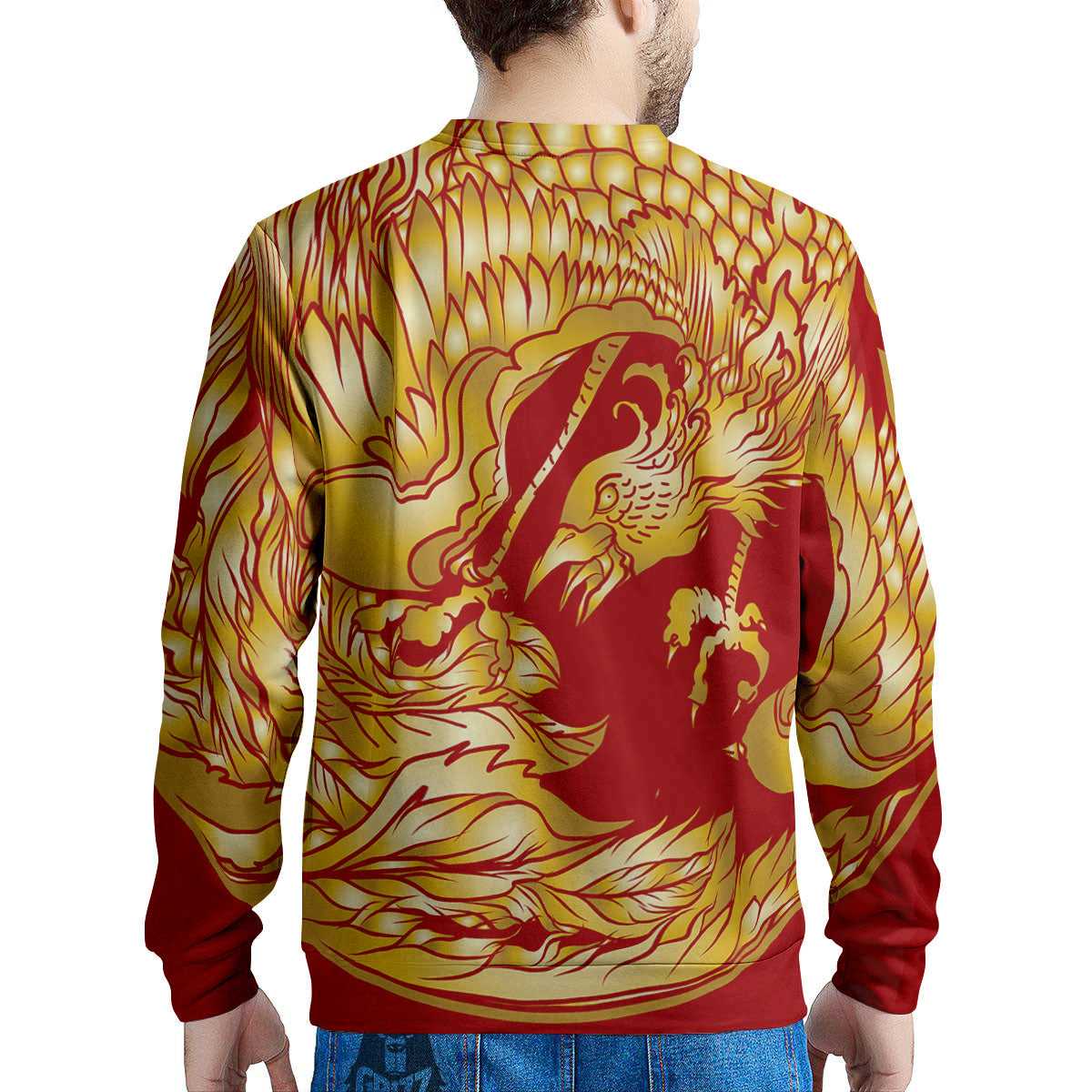 Phoenix Japanese Print Men's Sweatshirt-grizzshop