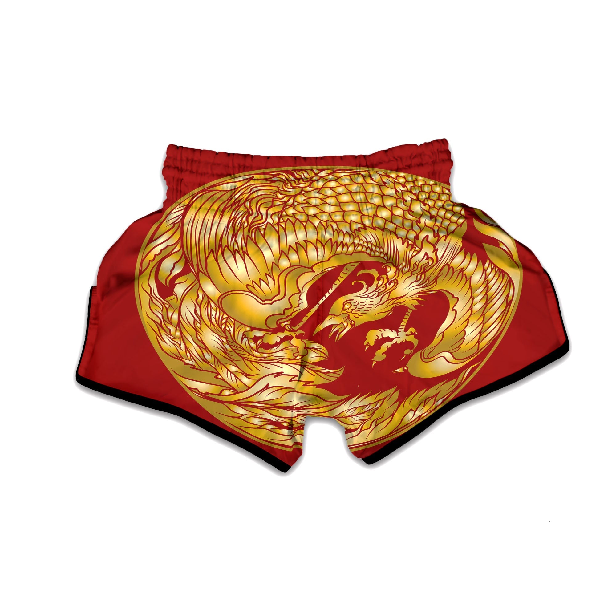 Phoenix Japanese Print Muay Thai Boxing Shorts-grizzshop
