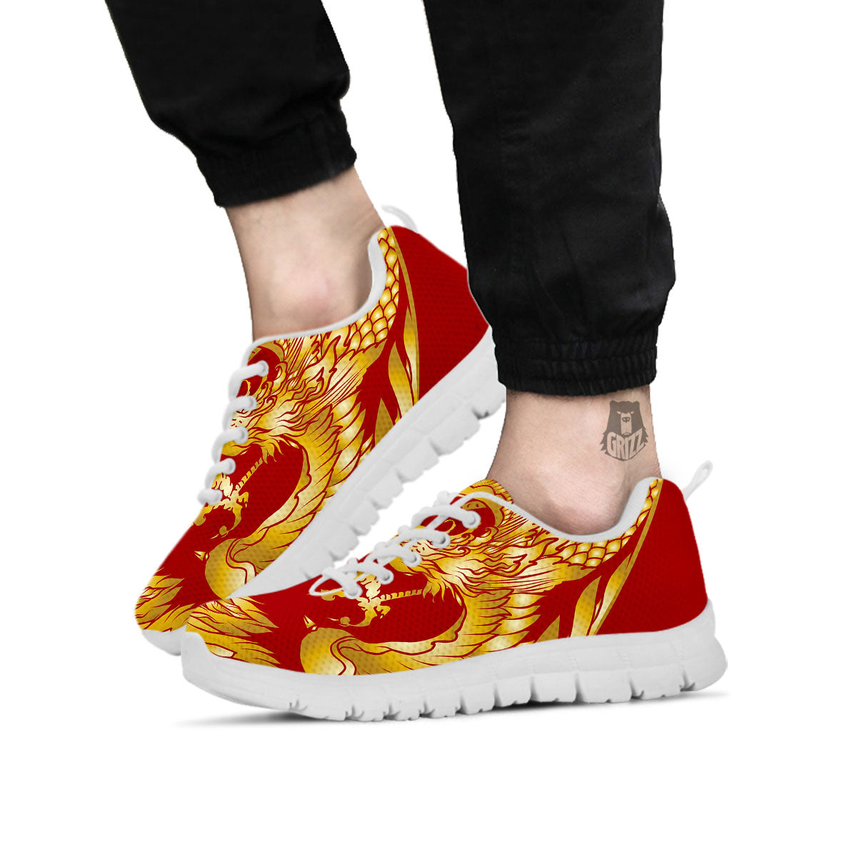Phoenix Japanese Print White Sneaker-grizzshop