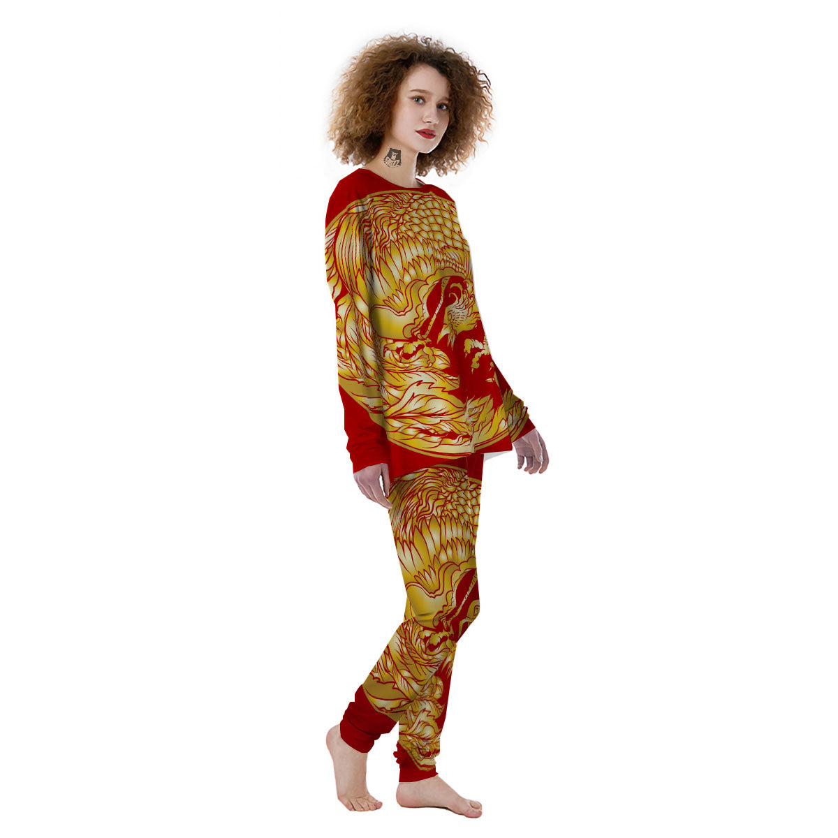 Phoenix Japanese Print Women's Pajamas-grizzshop