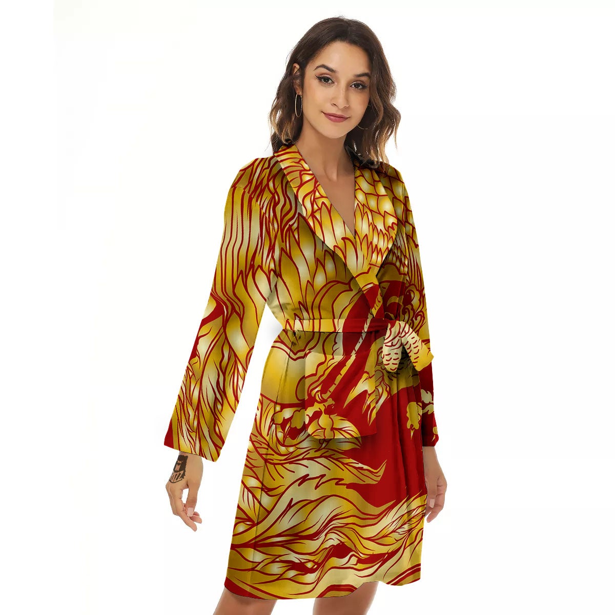 Phoenix Japanese Print Women's Robe-grizzshop
